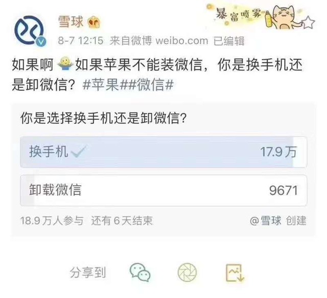 苹果加入反对微信禁令行列 否则iPhone将从中国消失